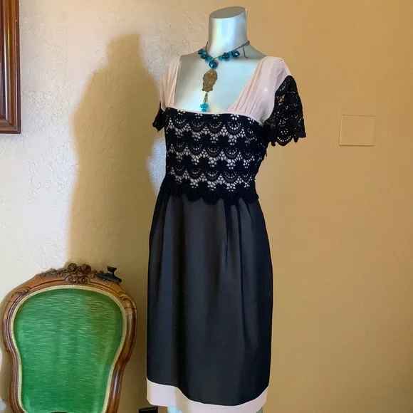 Philosophy Alberta Ferreti Lace Dress. Sz 10 - Picture 3 of 6